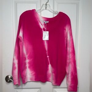 Fate Hot Pink Seaside Splurge  Tie-Dye Sweater Size Small NWT